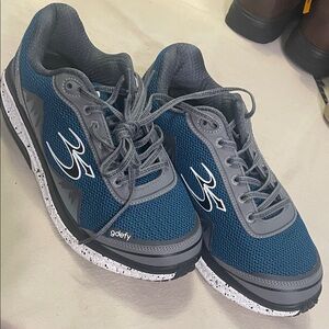 gdefy Men's Navy and Gray Athletic Sneakers